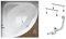 BADLAND Badewanne Original Weiß Acryl Wanne Eckbadewanne STANDARD 150x150 KOMPLETTSET SET + Füßen und Exklusive Chrom Automatik Ablaufgarnitur Made in EU 3in1
