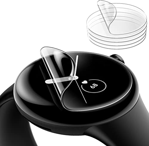 JETech Pellicola Protettiva per Google Pixel Watch 3/2/1 41mm, Anti-Graffio Protezione TPU Flessibile Auto-Riparante, HD Chiaro, 6 Pezzi