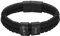 Heideman Armband Herren aus Leder schwarz matt - Lederarmband Elian mit schwarzen Gravurplättchen für Männer - Personalisiertes Geschenk