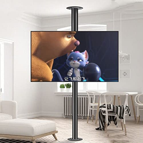 32-75 Zoll TV Halterung – 360 Grad Trennwand, drehbare Aufhängung, TV Wand, drehbare Basis, Hotelsuite, Deckenhalterung, bis zu 110 Pfund (Size : 200-295cm)