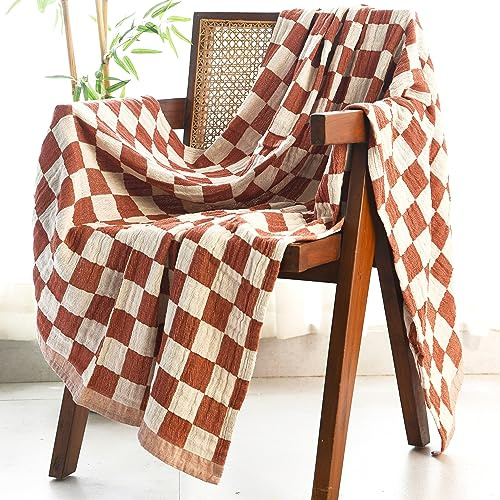 Folkulture Überwurfdecke für Couch, 127 x 152,4 cm, 100% recycelte Baumwolle, Couchdecke und Überwürfe für Stuhl, weiche Überwurfdecke für Bett oder Bettüberwürfe für Sofa, leichte Überwürfe für den