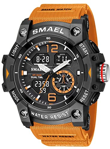 aswan watch Reloj Hombre,Reloj Digital Hombre con Cronómetro,Despertador y luz,Calendario,Reloj Hombre Deportivo con Correa de Silicona