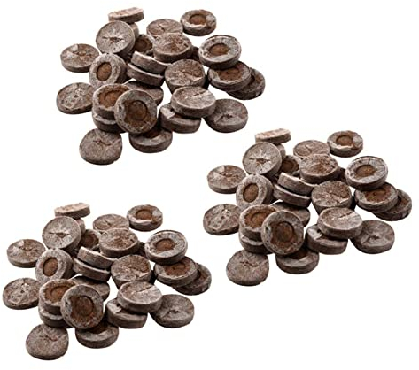 Aflytep 300 Stück Professionelle Torf Pellets Boden Block Sämling Plugs Umwelt Garten Schule