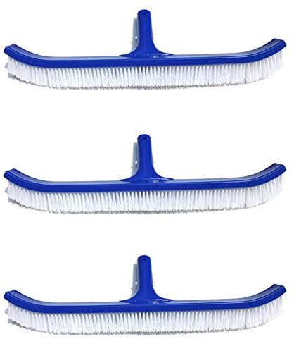 3 piezas 18 pulgadas azul piscina cepillo limpio piscina pared cepillo herramientas