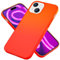 NALIA Neon Cover kompatibel mit iPhone 15 Hülle, Bunte Silikonhülle Intensive Farbe, Samtig Weich Gummiert rutschfest Stoßfest, Dünne Handyhülle Schutzhülle Soft Case Backcover Bumper, Farbe:Orange