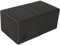 Aaron tool Deck-Box mit Würfelablage für MTG-Karten – Commander Deck Box passend für 200 Karten – Kartenaufbewahrungsbox aus PU-Leder, Schwarz