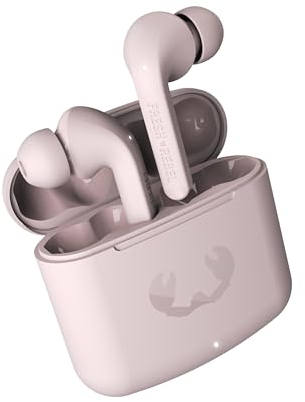 Fresh 'n Rebel Twins Fuse, True Wireless kabellose In-Ear-Bluetooth-Kopfhörer mit Spitze, mit Sprachassistent, Touch-Steuerung und eingebautem Mikrofon, 30 Stunden Spielzeit (Smokey Pink)