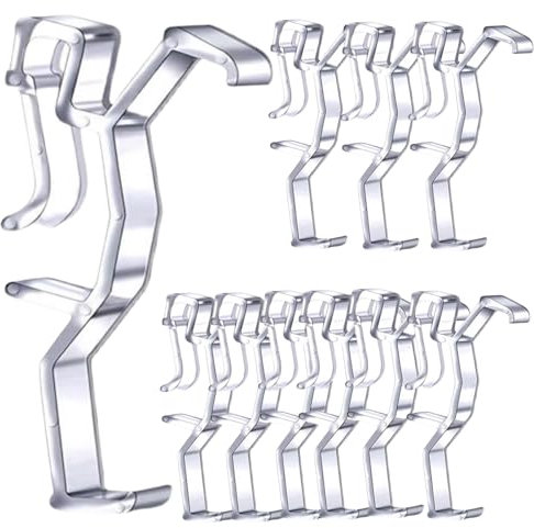 GOWEILE 10 Pcs Valance Clips 2-1/2''Curtain Clip Window Blinds Hidden Clip Clear Plastic Hidden Retainer Holder Clip for Horizontal Blinds Valance 64mm in Width Retainer Holder Blinds Parts
