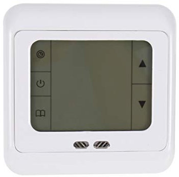 UKCOCO Digitaler Thermostat Fußbodenheizung Thermostat Temperaturregler Mit Touchscreen LCD Externer Sonde Programmierbar Für Elektrische Fußbodenheizung Stromausfallschutz Tageszeitprogramme