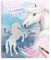 Depesche 12765 Miss Melody - Malbuch mit 20 Seiten zum Gestalten von Pferde-Motiven, Stickerbogen und Pailletten-Verzierung