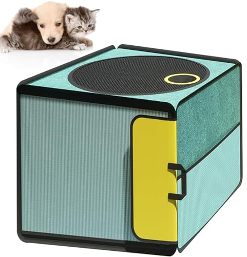 Scatola di Asciugatura per Animali Domestici, Scatola di Asciugatura per Gatti e Cani, Asciugatrice per Cani Pieghevole, Scatola di Asciugatura per Capelli di grande Capacità, Asciugatura a Vento Morb