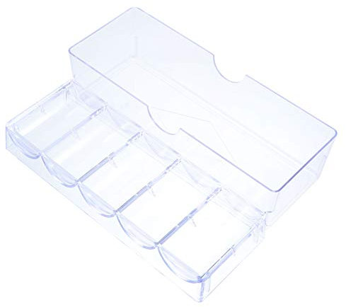Abaodam Mahjong Chips mit Deckel Transparente aus PP Aufbewahrungsbox