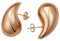 Onvavient Ohrringe Dupes, Ohrhänger Damen, Wassertropfen Ohrring Hypoallergene, Elegante Damenohrringe, Modeschmuck Schmuckstück Ohrstecker für Frauen Mädchen (Rosegold, 12 x 18 mm)
