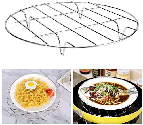 Stainless Steel Trivet Rack Stand Heavy Duty Pressure Cooker Steam Rack Cooking Stand (7 inch)