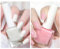 Nail Polish Set, Nude White & Pink Nail Varnish, Long Lasting Quick Dry French Manicure Kit, Highly Pigmented Water-Based Nail Varnish for DIY Nail Art Home, No Need Cure (2Pcs)