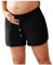 Short Lin Coton Enceinte Grossesse Taille élastique été Short Maternité Chic Pas Cher Shorts Grossesse Femme Large Grande Taille Pantalon Court Femme Confortable (Black, L)