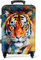 NoBoringSuitcases.com® Koffer Mittelgroß 67x43x25 cm Hartschalenkoffer L Trolley Rollkoffer 4 Rollen Leicht Hartschale 20kg Gepäck Ölfarbe - Tiger - Farbenfroh