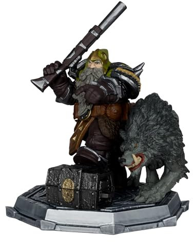 McFarlane Toys - World of Warcraft Zwergjäger: Beast Master & Marksman Figur im Maßstab 1:12
