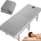 Lash Bed Schaumstoff-Topper, grau, weich, gepolstert, waschbar, doppelte Anti-Rutsch-Massageliege, mit Gesichtsöffnung, Polyesterfaser, Massagetischauflage, Wimpernbett-Schaumstoffauflage