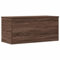 vidaXL Engineered Wood Storage Box Blanket Chest in Brown Oak - Multipurpose Organiser for Living Space