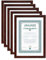 IDEAL TREND 2er 3er 5er 10er Pack Dokument Bilderrahmen 21x29,7 DIN A4 Urkunde Foto Rahmen: Farbe: 5er Pack Mahagoni II