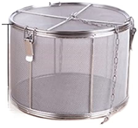 Stainless Steel Fine Mesh Brine Strainer Separation of Hot Pan and Slag Large Soup Taste Seasoning Box Sauce Strainer Basket Food Sieve for Kitchen Cooking (8 x 10)