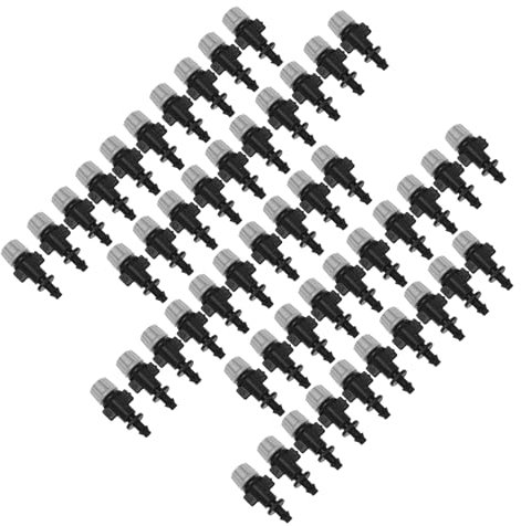 Tixiyu 50 unids/Set Niebla boquillas rociador Cabeza atomizador para jardín de riego por Goteo