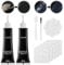 QEEROYO Leder Reparatur Set, Kunstleder Reparaturset, Lederreparatur Creme, 2×20ml Leder Kratzer Entferner, Reparatur Set für Autositze,Sofas, Lederjacke,Schuhe,Gürtel Kratzer,Löcher, Schwarz