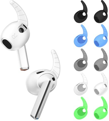 [5 Pairs] Ear Hooks Covers for Samsung Galaxy Buds 3, Sport Ear Tips Covers Silicone Anti-Slip Wingtip Anti Scratches Eartip Galaxy Buds 3 Earbuds Accessories(5 Color Mix)