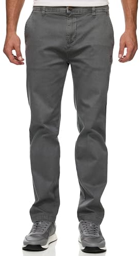 Indicode Herren INGabrin Chinohose Stretch aus 98% Baumwolle mit 4 Taschen | Bequeme Chinohose mit Stretch und hoher Bewegungsfreiheit, Herrenhose, Stoffhose, Freizeithose, Businesshose für Männer