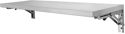 BAYTEWJX Wand Klapptisch Esstisch,Schwimmende Wandregale,Wandtisch Klappbar Aus Edelstahl,Platz Sparen,Tisch Ausklappbar Küchentisch,Einfach Zu Montieren,für Küche Und Esszimmer Werkbank.