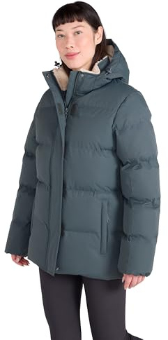 Mountain Warehouse Snow Borg Lined Womens Padded Jacket - Warm & Cosy - Womens Coat with Thermal Padding - Autumn Winter, Outdoors, Travelling & Hiking Khaki Women's Size 16