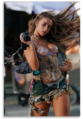 OREAUORN Tate McRae (7) Poster, Wandkunst, Leinwand, ästhetisches Vintage-Poster, dekoratives Gemälde für Wohnzimmer, Schlafzimmer, 30 x 45 cm, ungerahmter Stil