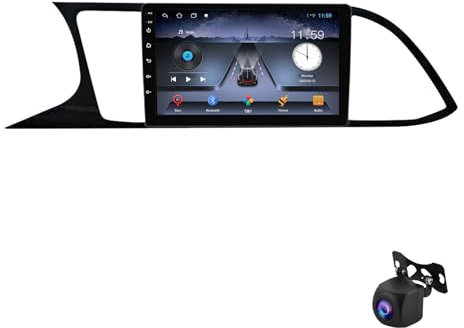 Estéreo para Coche Android 13 para Seat Leon 3 MK3 2012-2020 navegación integrada Radio Pantalla táctil HD 9 Multimedia Bluetooth GPS Navi 5.0 GPS CarPlay Android Auto SWC(4 núcleos 1 GB)