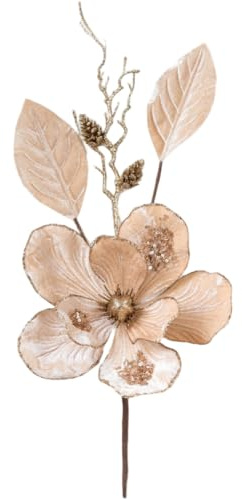 Ramo di orchidea Phalaenopsis artificiale rossa, decorazione natalizia per centrotavola e decorazione per la casa, 48 x 22 cm (colore vino frizzante)