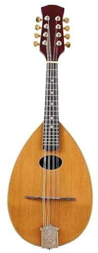 Instrument À Cordes Mandoline Mandoline En Bois Dépicéa Massif De 26 Pouces Guitare À 8 Cordes Forme Cuillère