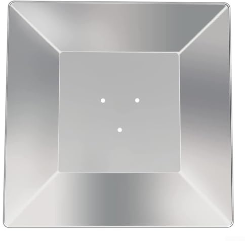 Réflecteur carré pour chauffage de terrasse pyramidal, 1 bouclier de flamme en aluminium avec espacement des trous de 7 cm/11 cm, meilleure répartition de la chaleur, utilisation fiable en extérieur