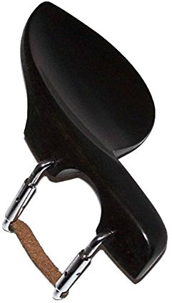 SAGUARO® 4/4 Violin Chinrest Chin Rest Ebony with Standard Bracket