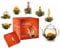 Creano Teeblumen Mix - Geschenkset ErblühTee mit Glaskanne Weißtee (6 verschiedene Sorten)