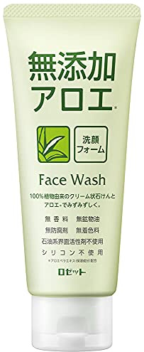 ROSETTE | Facial Washing Foam | Additive Free Aloe 140g (japan import)