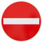 ORIGINAL Verkehrszeichen Nr. 267 VERBOT DER EINFAHRT 420 mm DN Verbotsschild Verkehrsschild RAL-Gütezeichen Schild Verkehrsschilder Schilder Warnschild Straßenschild Straßenzeichen Warnzeichen StVO
