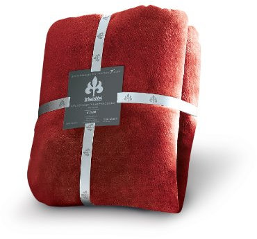 Irisette 8900-61 Castel Uni Kuscheldecke, 150 x 200 cm, rot