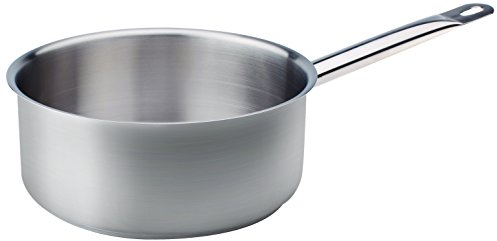 Pentole Agnelli COIX3107E20 Casseruola Bassa con Manico, Acciaio Inossidabile, Argento, 20 cm