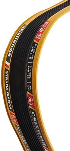 Challenge Strada Bianca Reifen Unisex, 700 x 33C, Strada Bianca, Schwarz/Beige