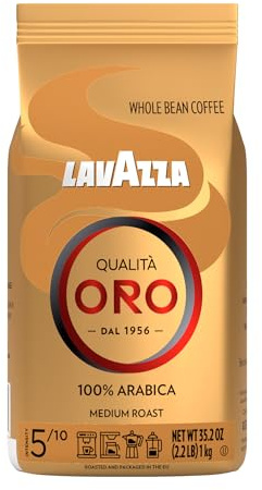 Lavazza Qualita Oro Coffee Café à Grains Entiers Torréfié pour Café Unisexe Fleur 35.2 oz 1040.99 ml