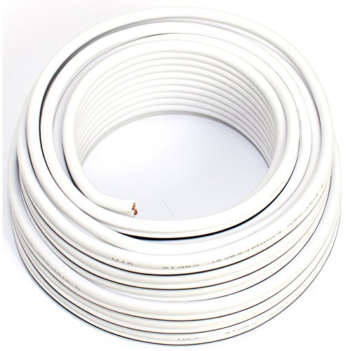 SeKi Cable para altavoces (2 x 4,00 mm², 10 m), color blanco