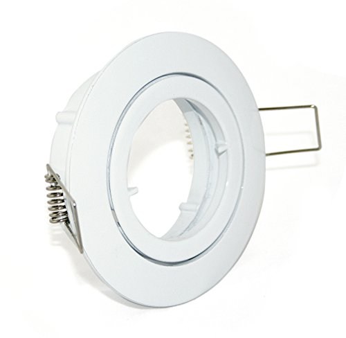 Kamilux 4er Set Einbaustrahler/Spot Bajo in weiss, Halogen oder LED geeignet, inkl. GU10 Fassung 230V, ohne Leuchtmittel