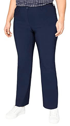Sheego Damen 663229 Hosen, Blau (Marine), 42 (52)