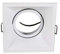 Porta faretto da incasso quadrato per cartongesso orientabile supporto per faretti gu10 portafaretto foro 82 mm bianco P14-gu10-b E21