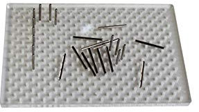 326 Hole Rectangle Acrylic Wire Designing Jig Board & 25 Metal Jig Pegs for Wire Shaping, Hobby, Jewellery Design (J2237). Free UK Postage